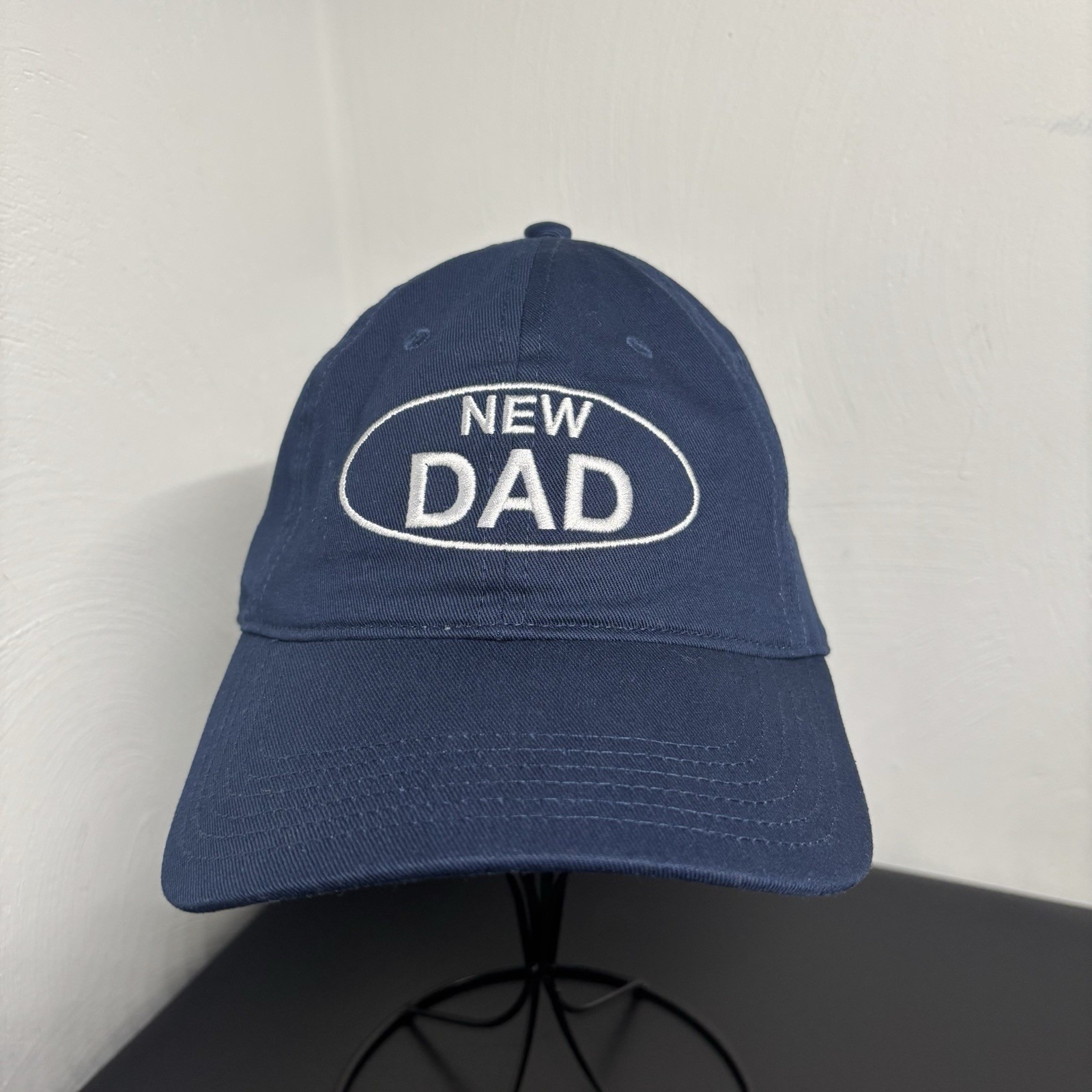 New Dad Navy Blue Baseball Cap Adjustable Cotton Casual Osfm New Dad Navy Blue Baseball Cap Adjustable Cotton Casual Osfm